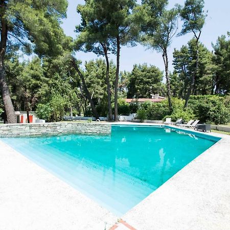 Villa Aurora In Sani With Garden And Pool Exterior photo